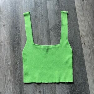 Zara square neck crop top